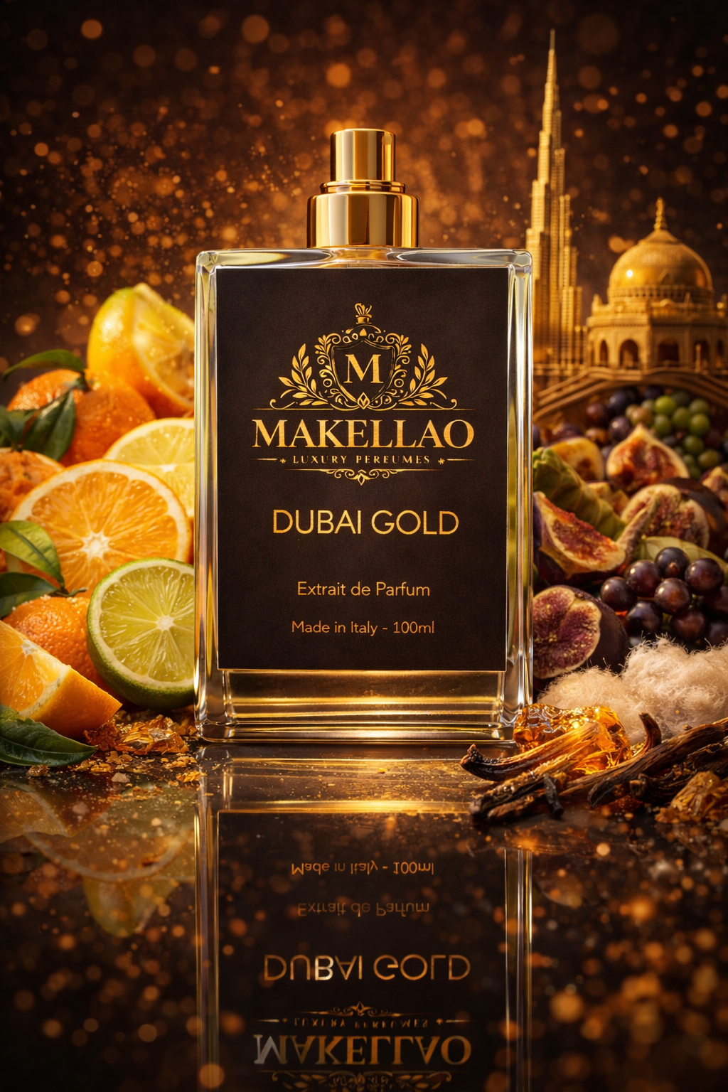 Dubai Gold – profumo intenso lunga durata unisex | Extrait de Parfum